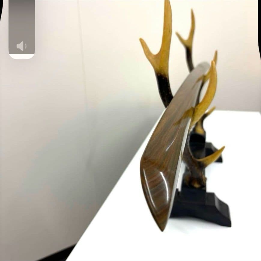 カワセミ！世界最強の木！リグナムバイタの木刀！鏡面仕上げ！