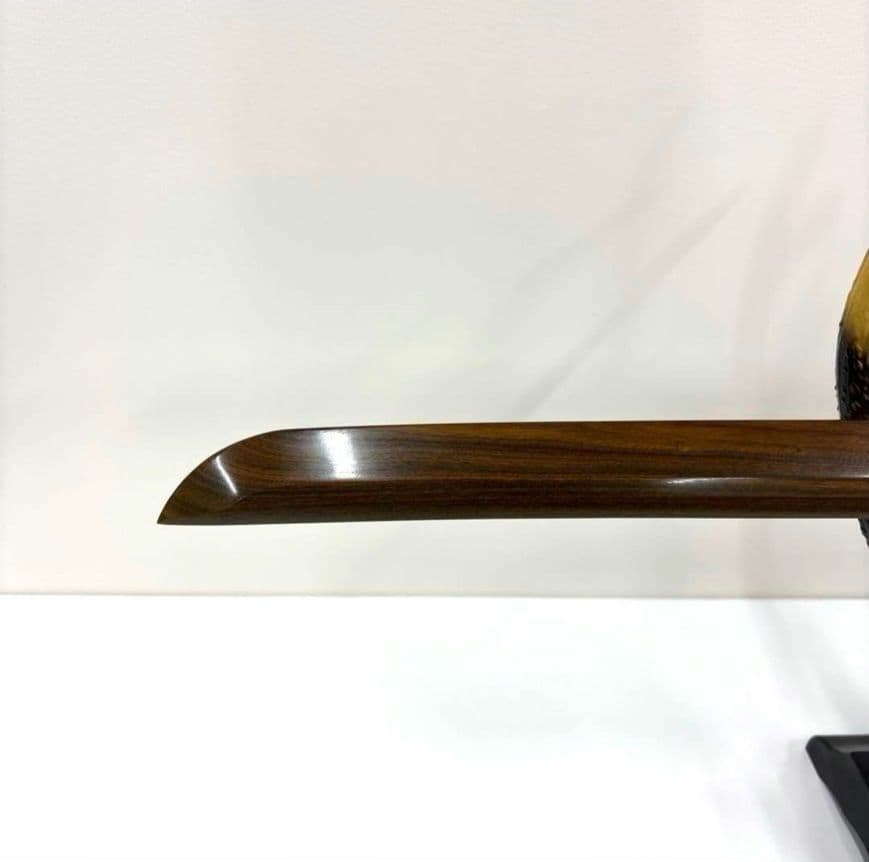 カワセミ！世界最強の木！リグナムバイタの木刀！鏡面仕上げ！