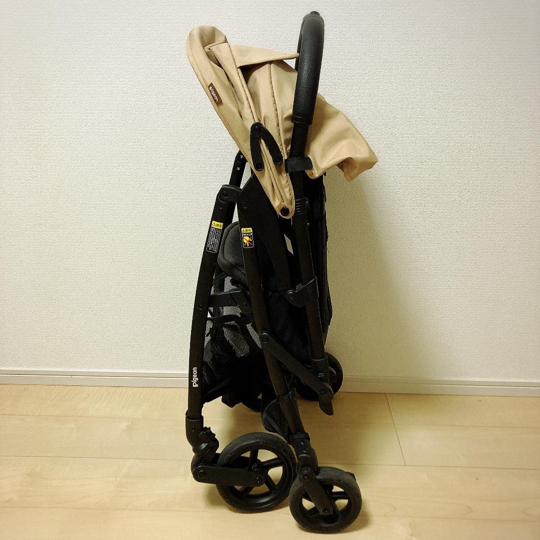 【美品】Pigeon ビングル BB3 ベージュ ベビーカー 軽量タイプ