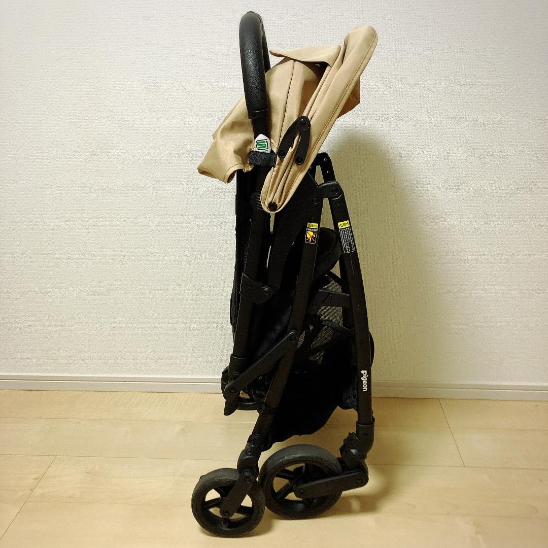 【美品】Pigeon ビングル BB3 ベージュ ベビーカー 軽量タイプ
