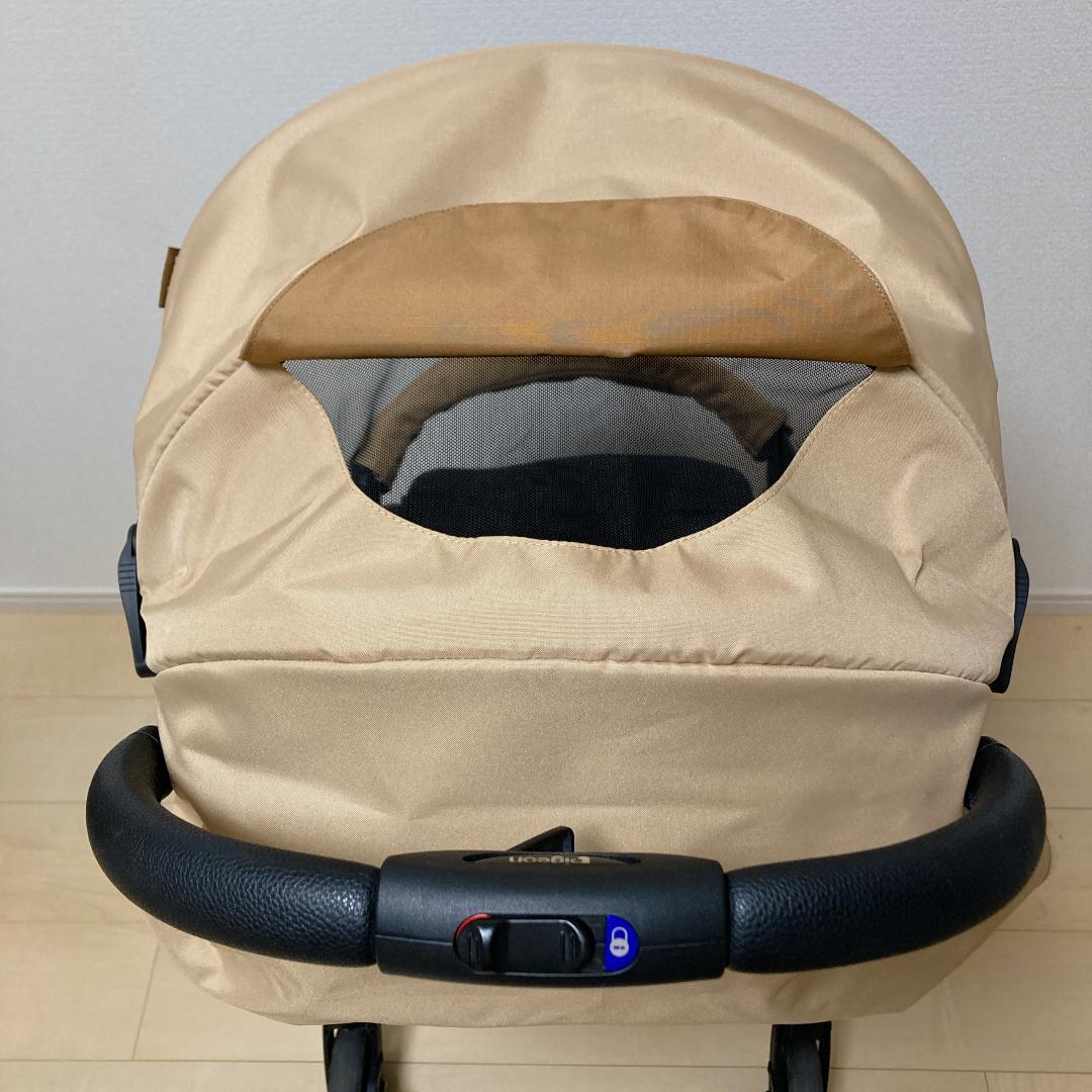 【美品】Pigeon ビングル BB3 ベージュ ベビーカー 軽量タイプ