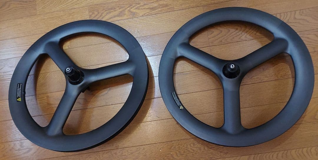 ICANカーボンバトンホイール前後セット 20インチ451ディスクブレーキ用中古