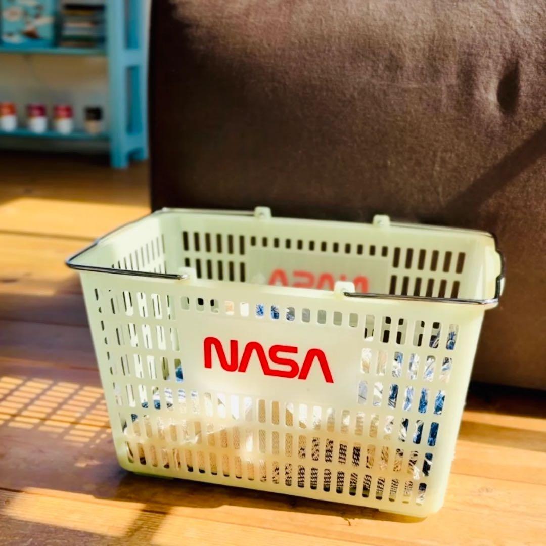 NASAロゴ入りショッピングバスケット（新品未使用品）