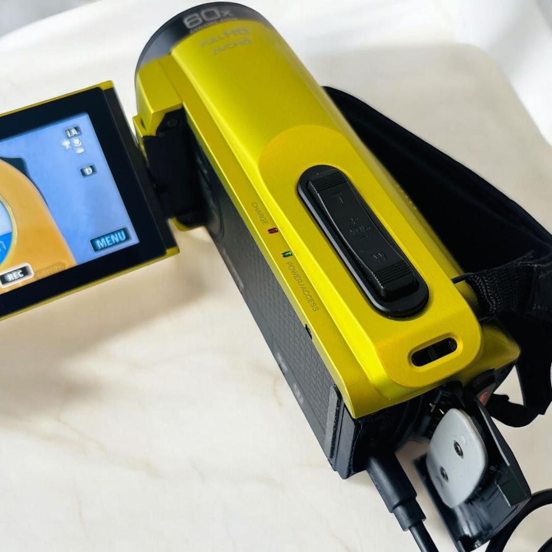 【側面固定不備】Victor JVC GZ-R480-Y イエロー