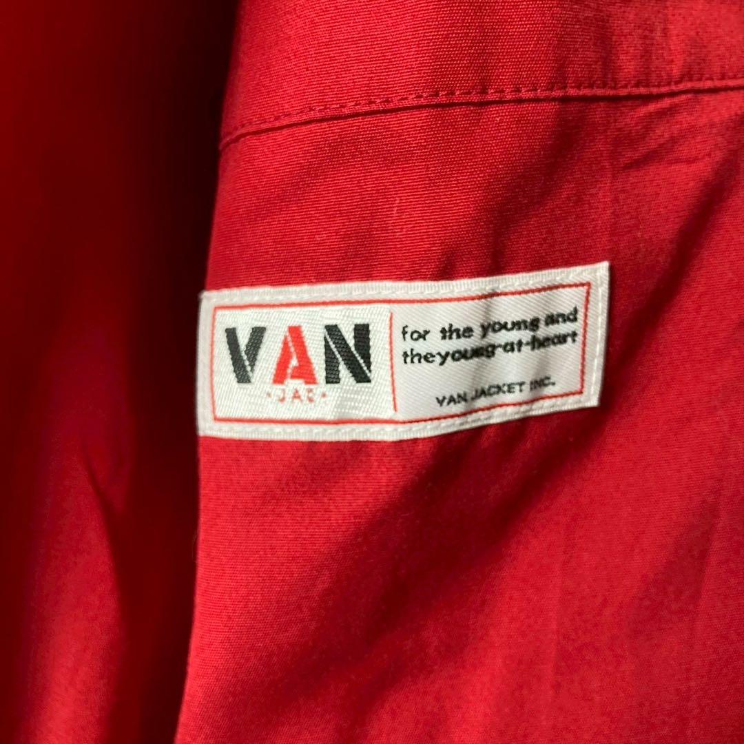 VAN JAC スイングトップ　ブルゾン　赤 VAN JACKET ショート丈