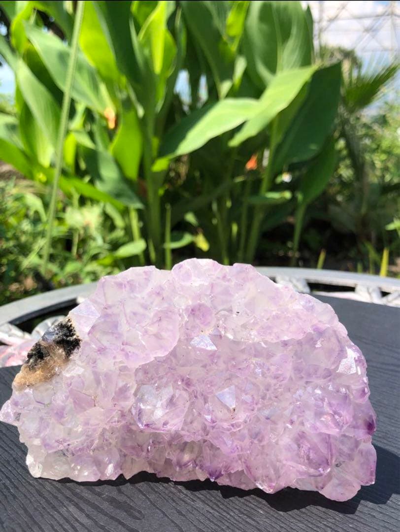 ✳❤️綺麗　レア　523g みずみずしいラベンダーアメジスト　クラスター