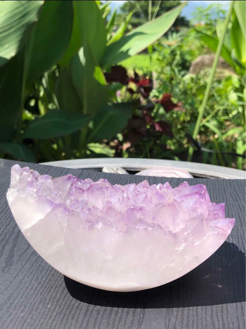 ✳❤️綺麗　レア　523g みずみずしいラベンダーアメジスト　クラスター