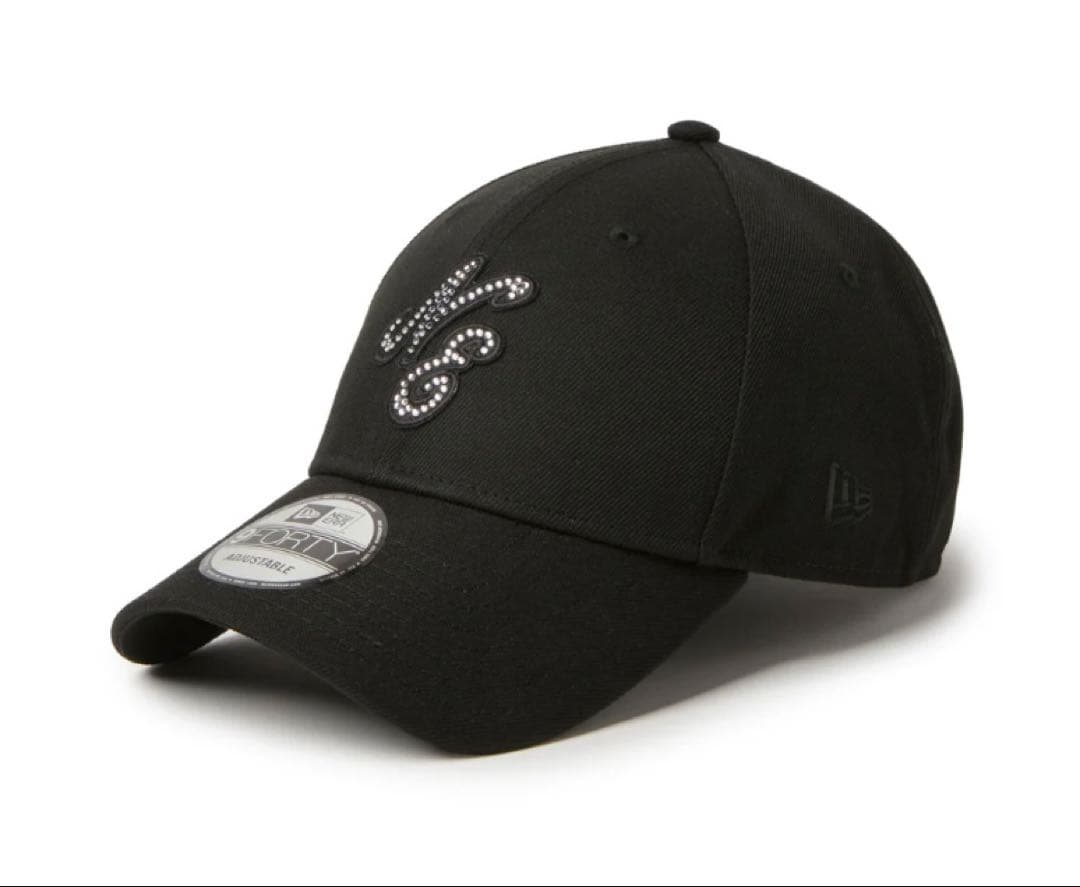 9FORTY ラインストーン　クラシックロゴ ブラック
