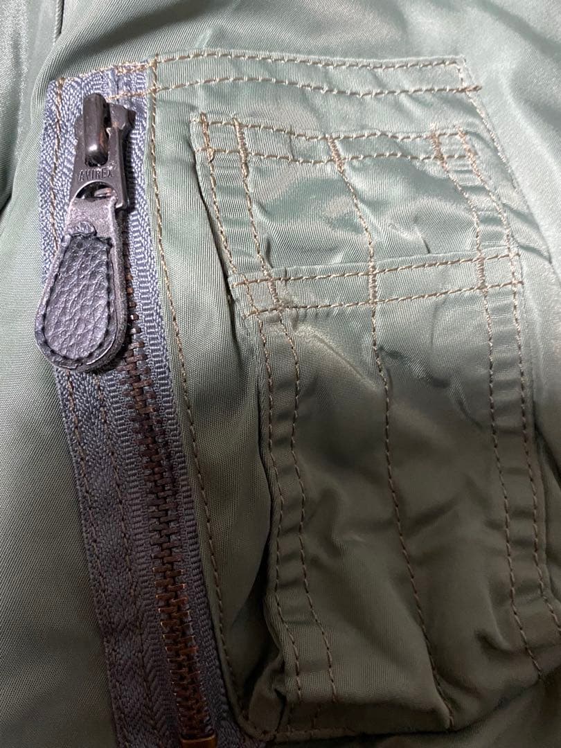 AVIREX USA MA-1フライトジャケット オリーブグリーン