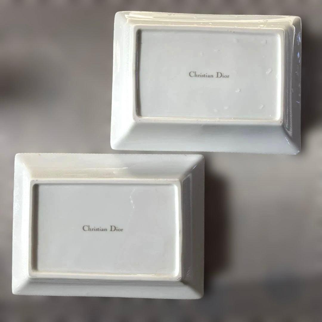 【希少】クリスチャンディオール　スクエアプレート　2枚セット　角皿