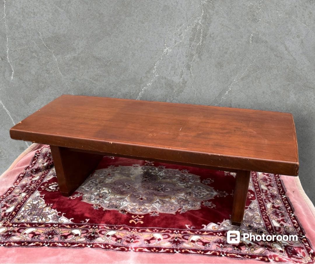 【アンティーク】maruni/マルニ木工 木製 一枚板 無垢材 センターテーブル