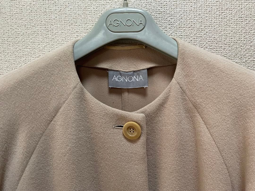 AGNONA ベージュ ロングコート