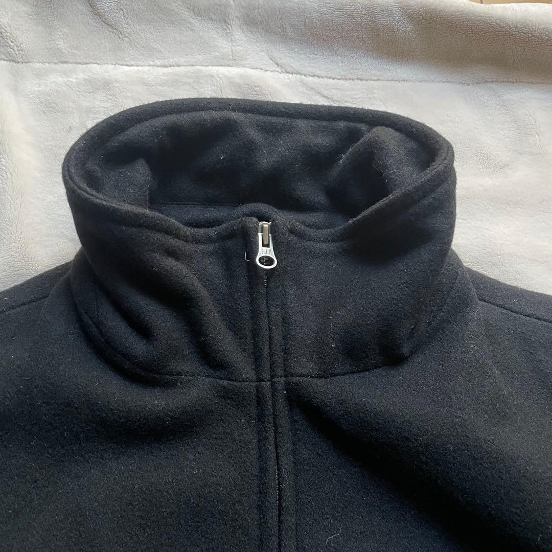 GAP オールドギャップ 中綿キルティング フルジップウールジャケット 短丈