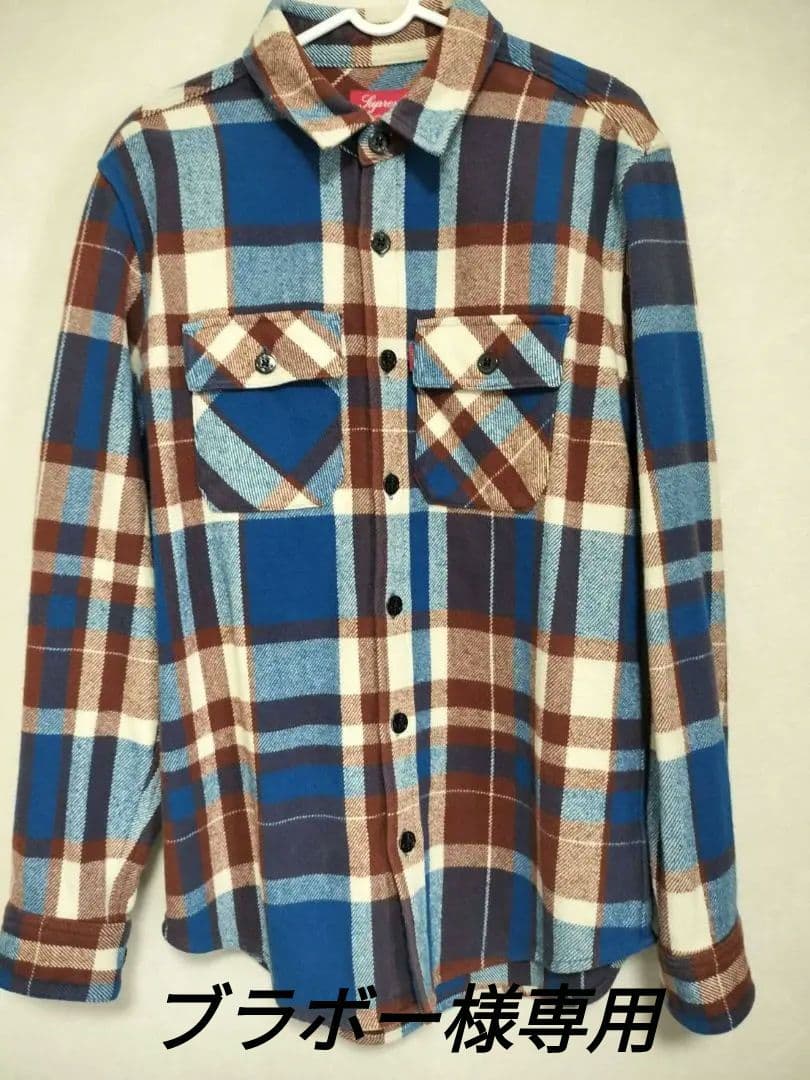 ブラボー　Supreme　 長袖　チェックシャツ 　S