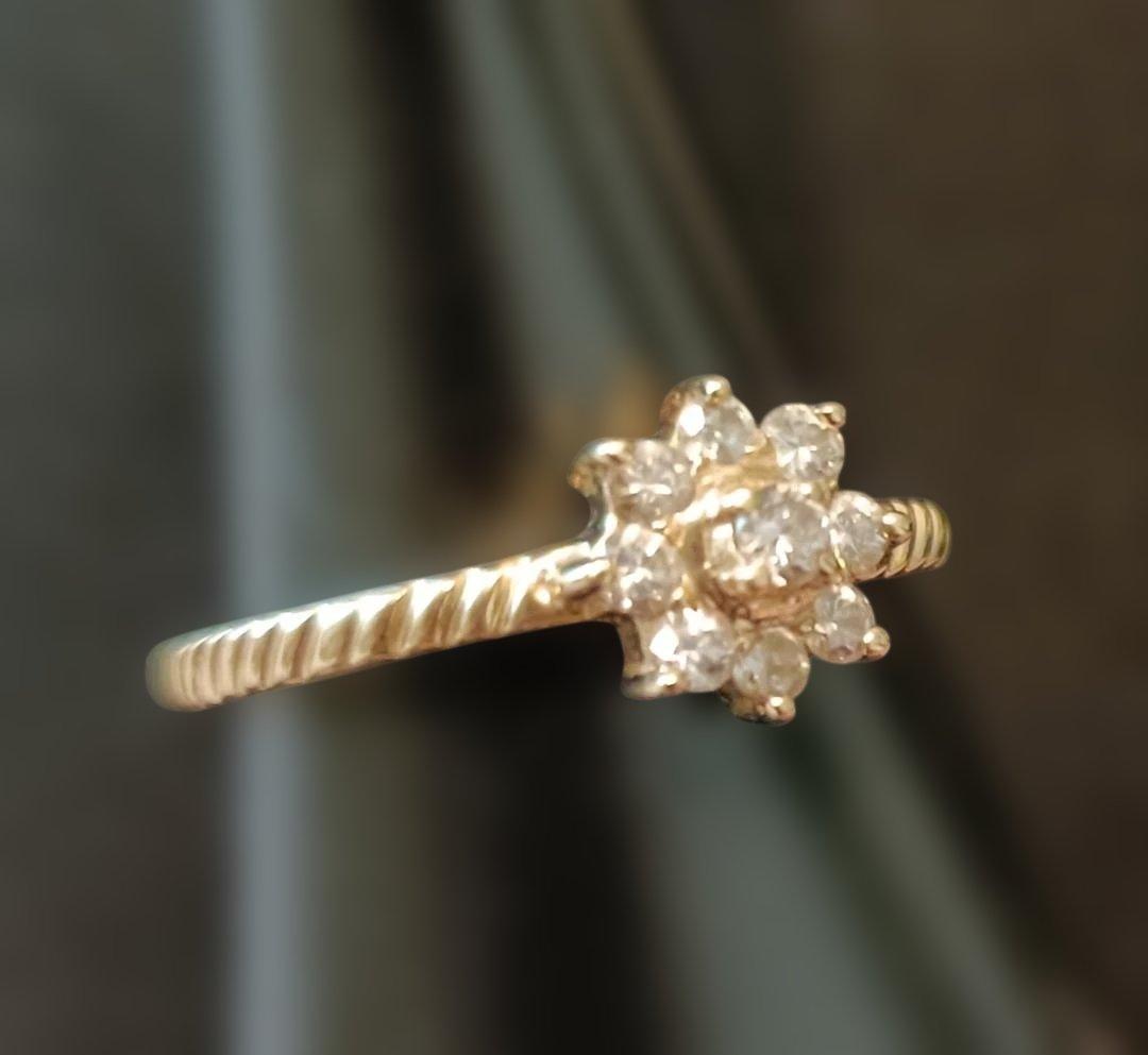 フラワーデザイン ゴールドリング