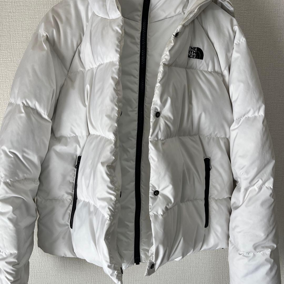 THE NORTH FACE フード付きダウンジャケット ホワイト