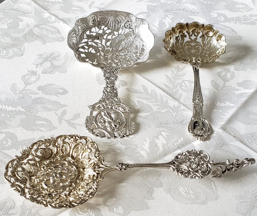 純銀 スターリング 特大 ボンボンスプーン アンティーク