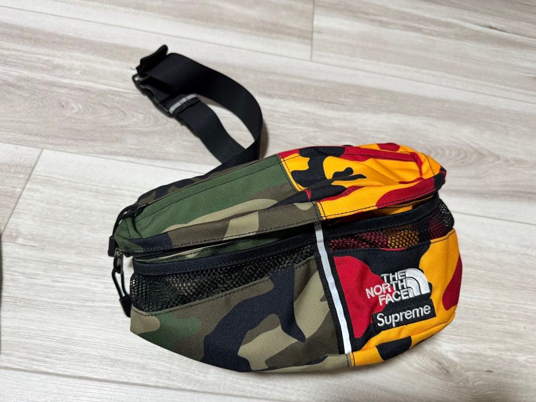 Supreme ノースフェイス ショルダーバッグ camo 2024ss