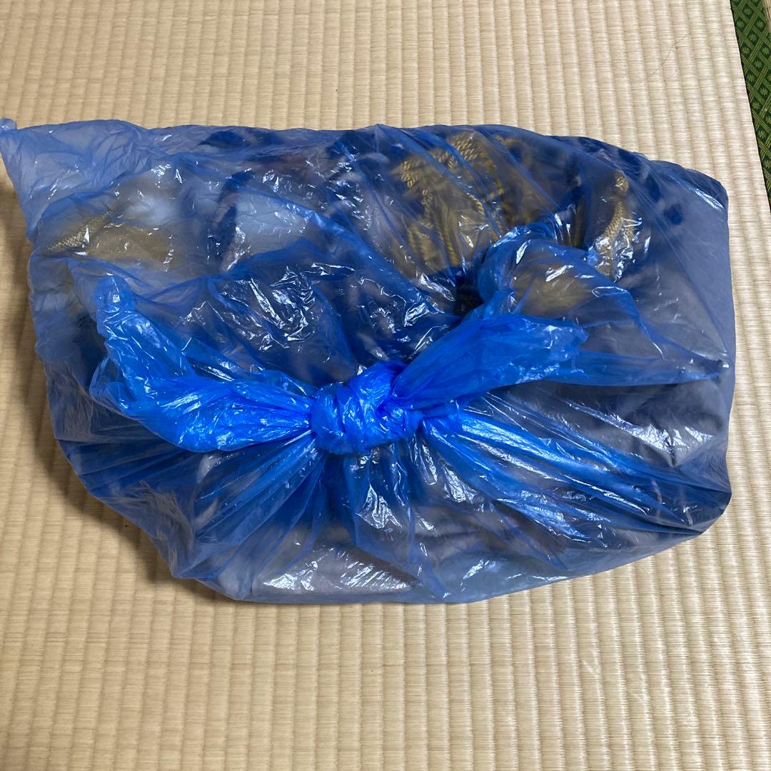 旧家 特大 大のれん 古布 時代物 家紋入り 丸に九枚笹 3m70cm