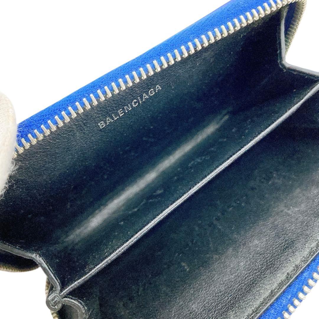 美品✨ BALENCIAGA バレンシアガ　ケース　カードケース　ブルー