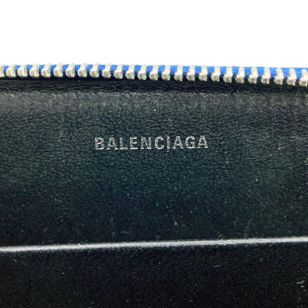 美品✨ BALENCIAGA バレンシアガ　ケース　カードケース　ブルー