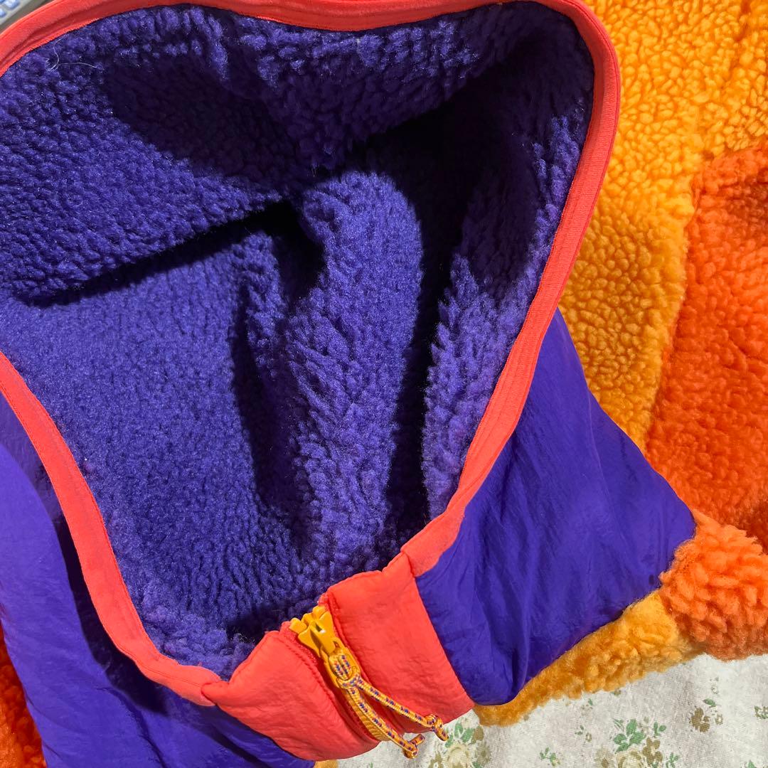 NIKE 新品 フリース 切替 ハーフジップ パーカ ボア フリース パーカー