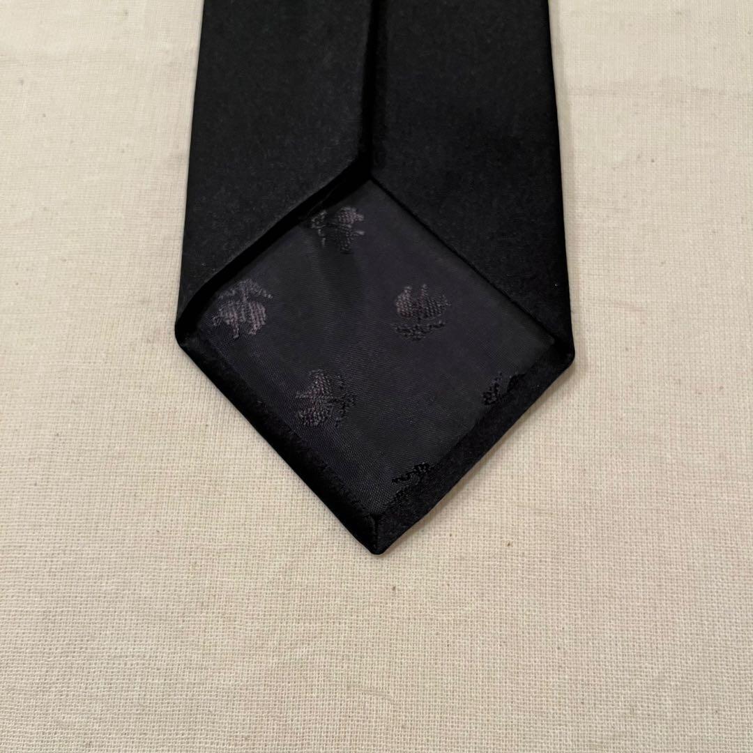 【超レア◆ソリッドブラック◆未使用級】ブルックスブラザーズ ネクタイ黒◆USA製