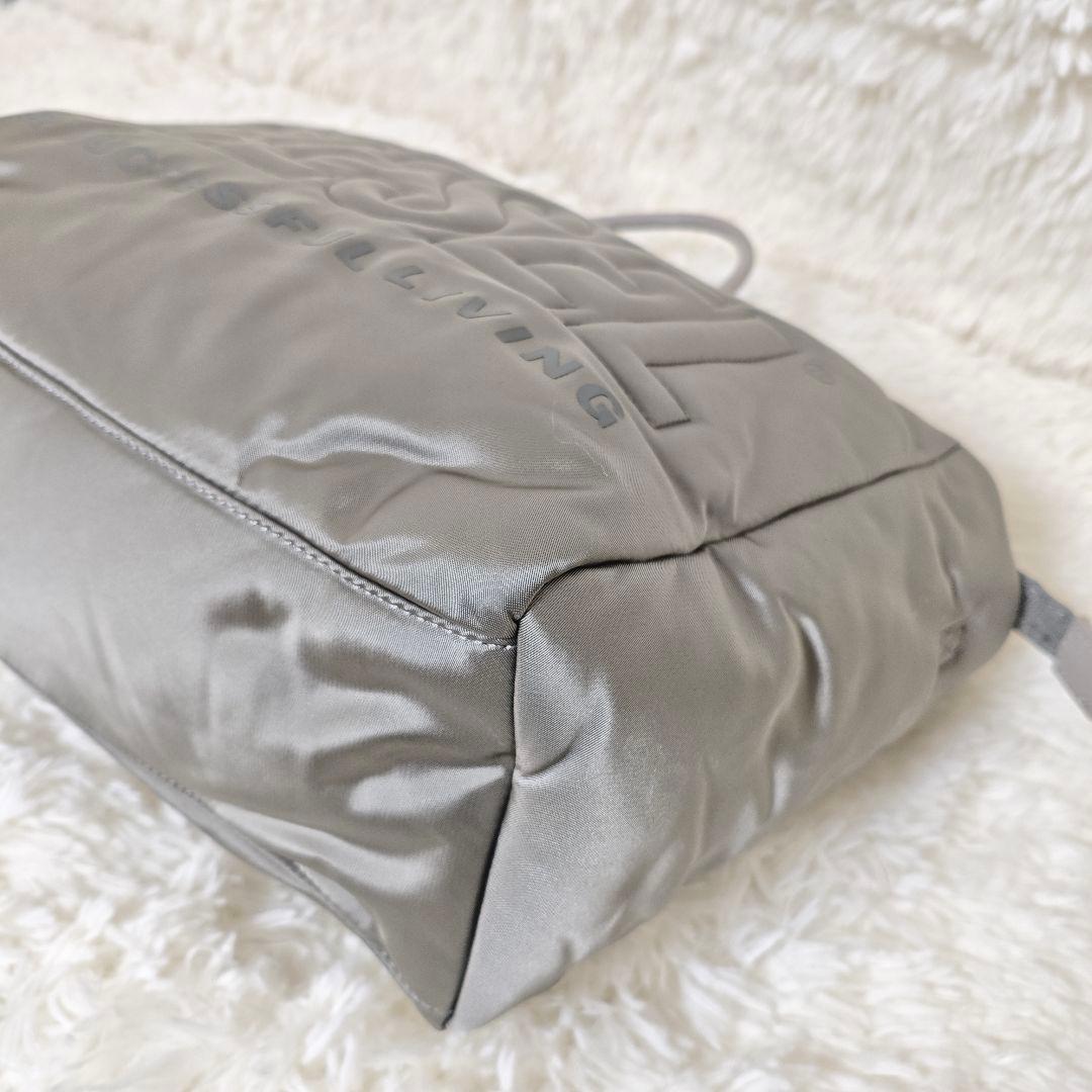 極美品✨DIESEL ナイロン トートバッグ グレー 2wayショルダー A4可