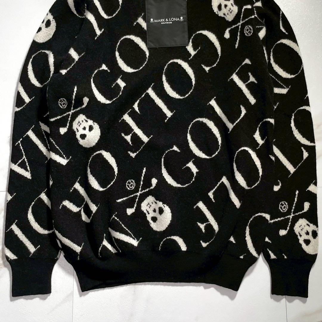 希少 XLサイズ MARK&LONA ドライバーズニット カシミヤ100%
