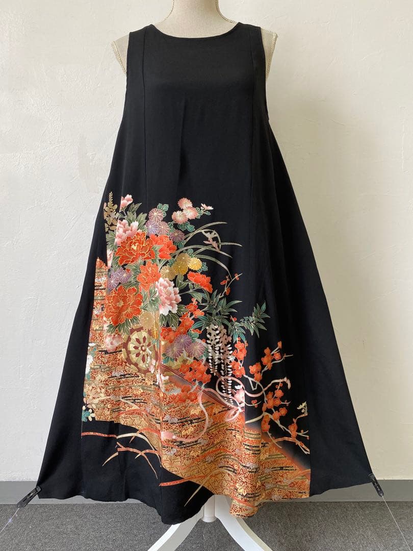 3221 着物　留袖　リメイク　ドレス　ワンピース