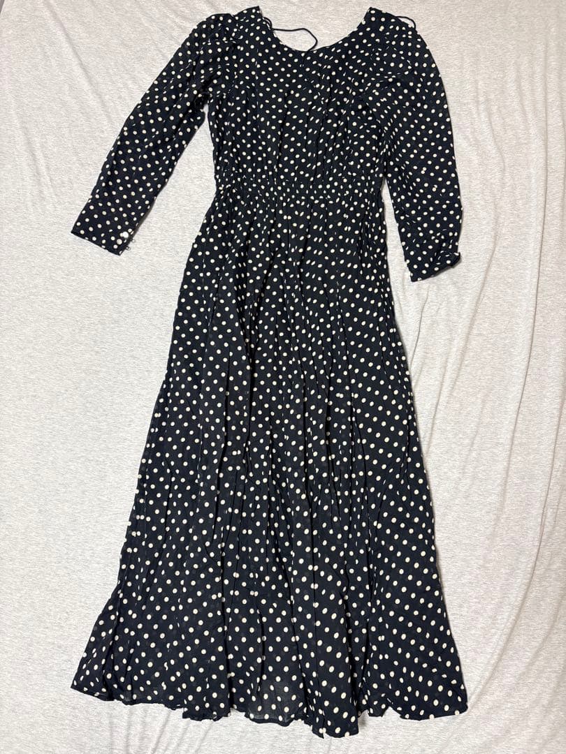 【着用一度のみ】ヌキテパ　ドット　ワンピース