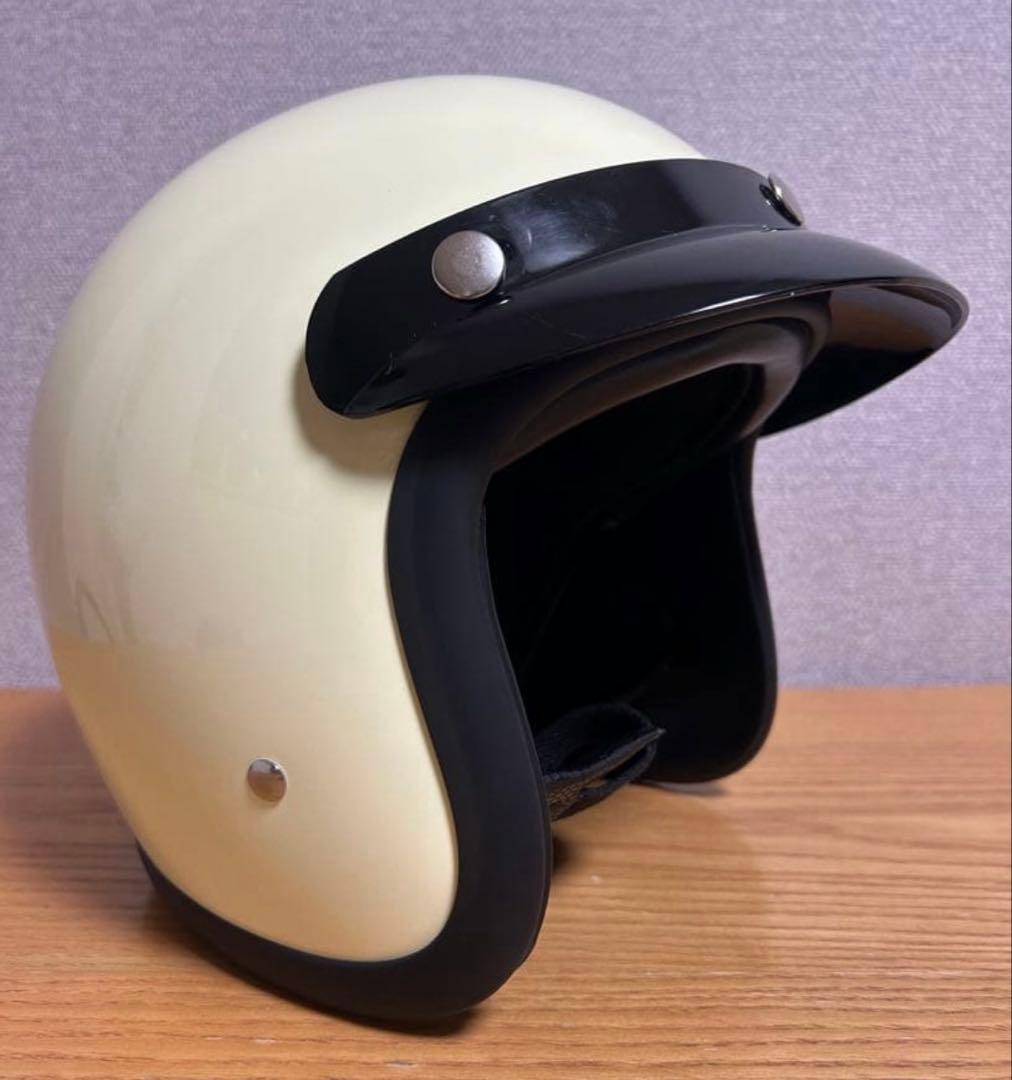 ジェットヘルメット　500TXタイプ XL tt&co クリーム、ホワイト