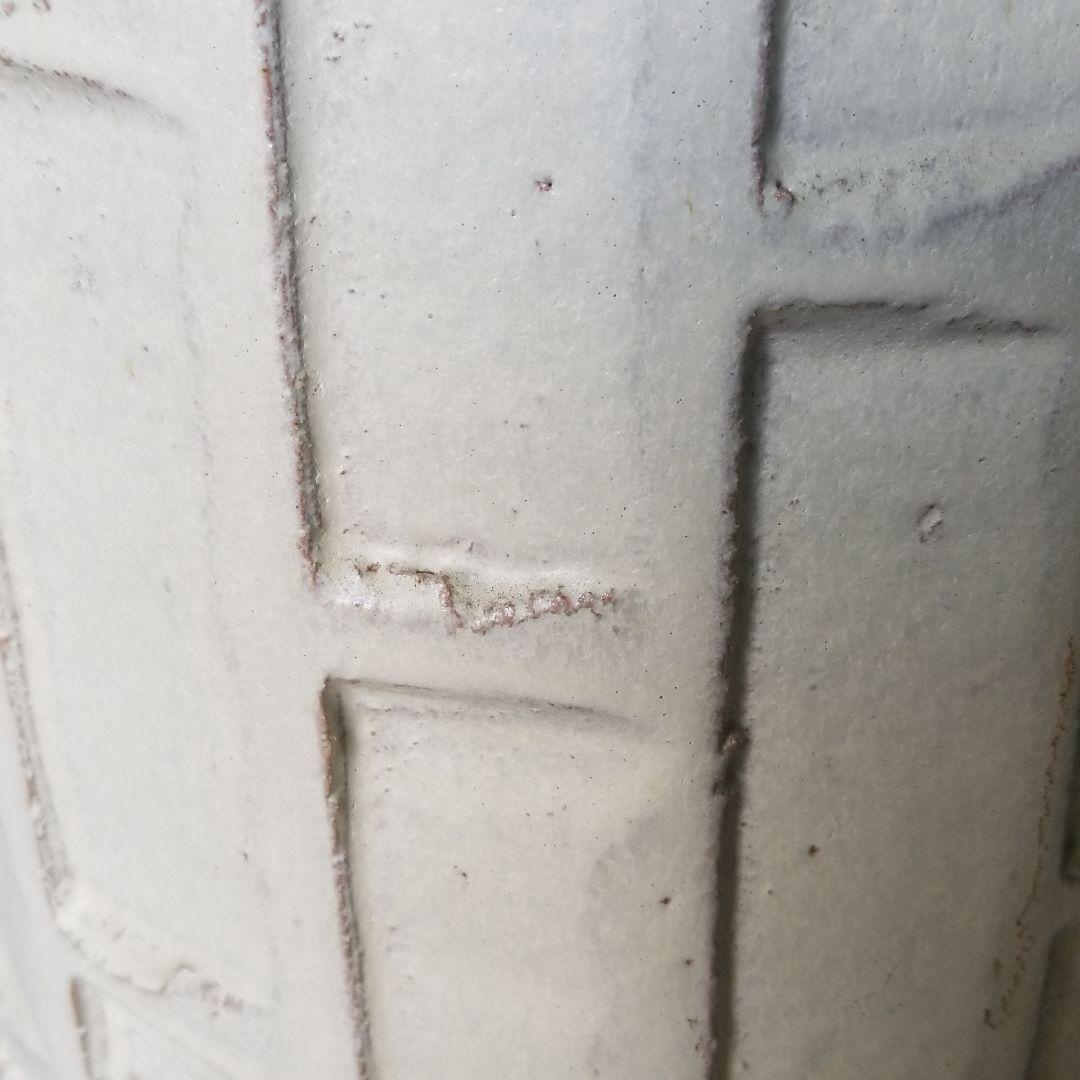 信楽焼傘立て  格子彫 高さ４８cm