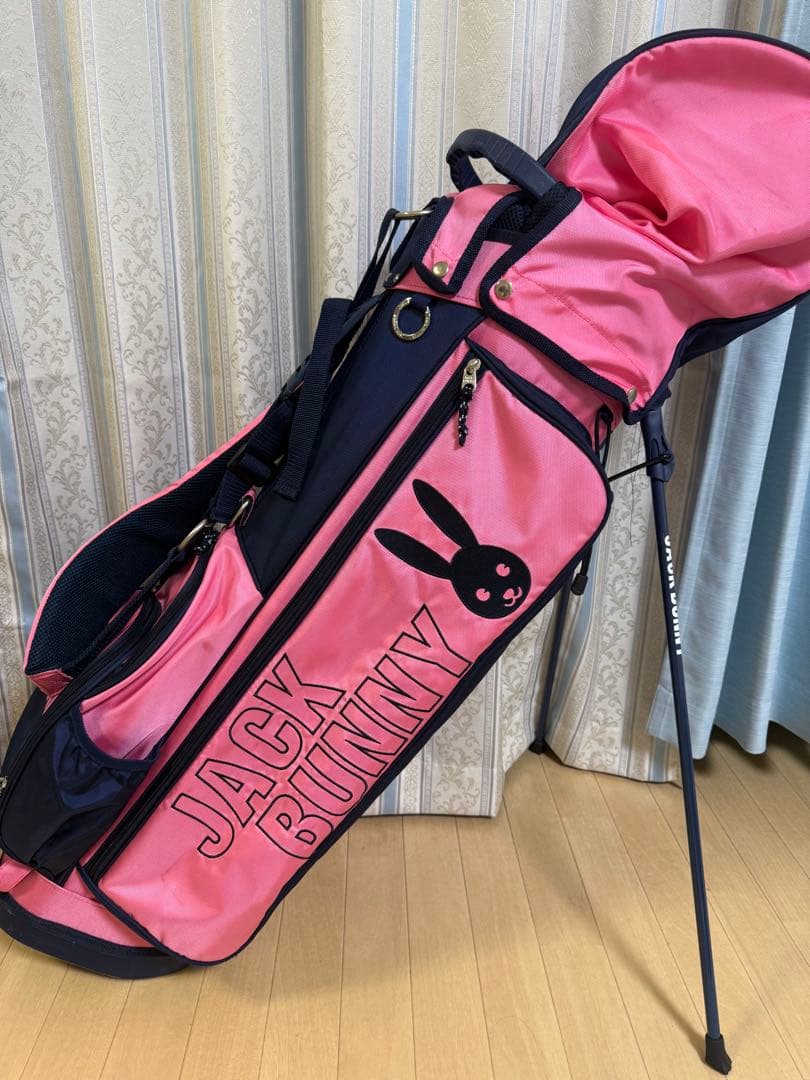 JACK BUNNY スタンドゴルフバッグ ピンク　使用感あり