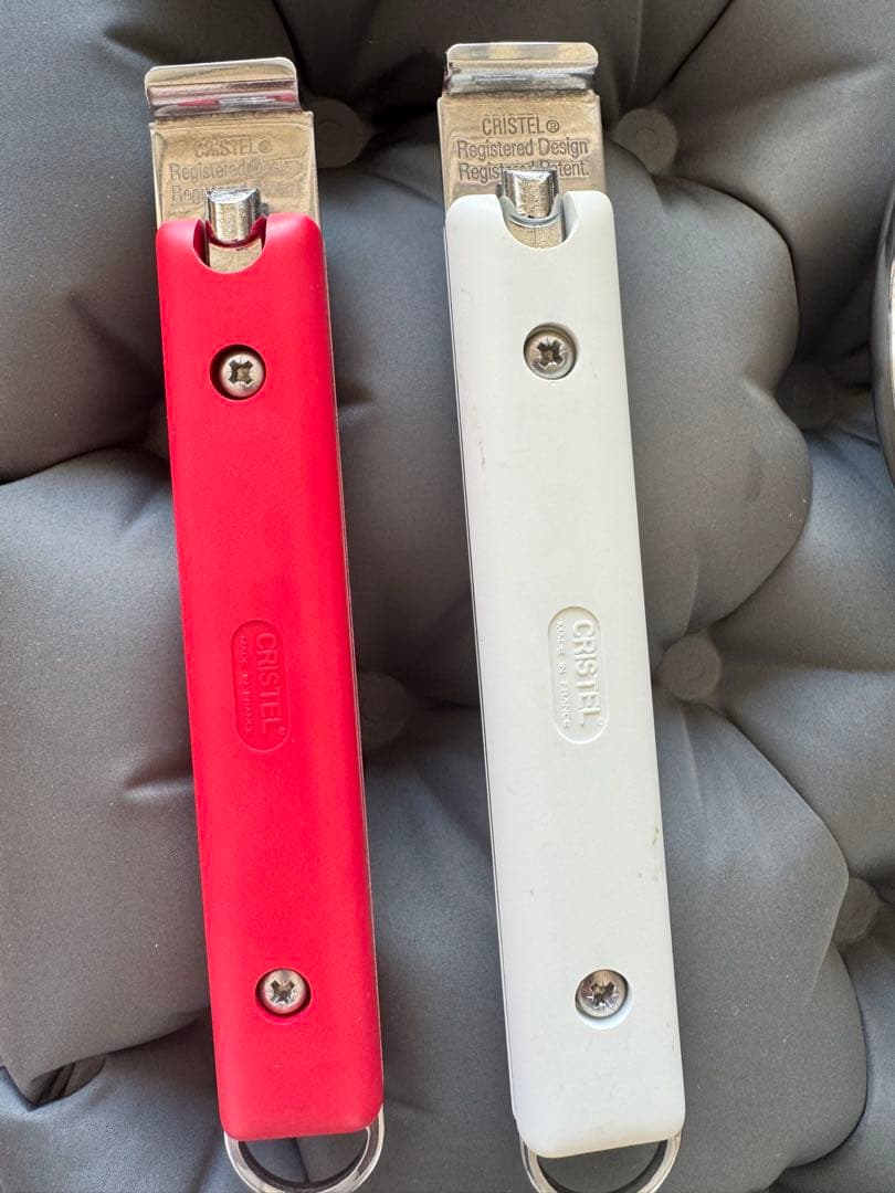 CRISTEL クリステル 鍋 16、18、20cm 3点ハンドルグリップ各2個