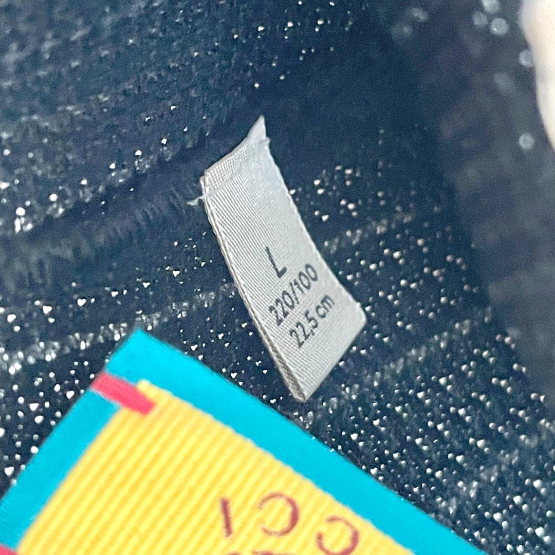 グッチ アディダス コラボ グローブ 手袋 指なし ニット ロゴ 黒 ブラック