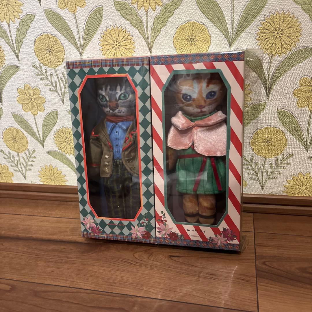 ナタリーレテ×アフターヌーンティー　プッシュドール　ねこ　男の子&女の子