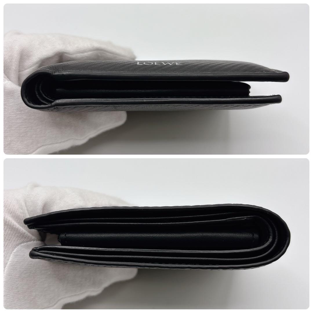 現行 LOEWE ロエベ バイフォールド ウォレット ブラック 財布