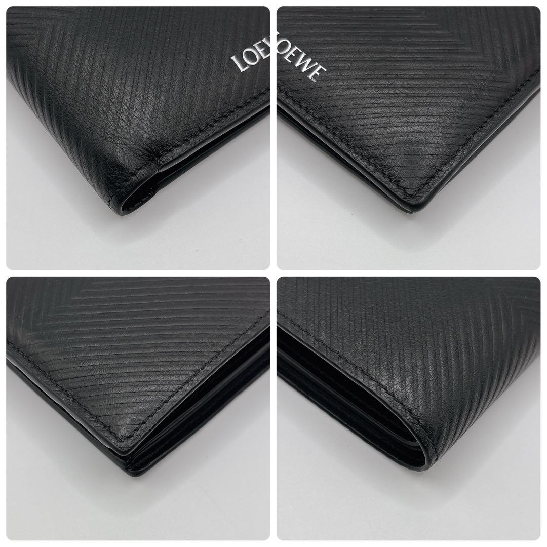 現行 LOEWE ロエベ バイフォールド ウォレット ブラック 財布