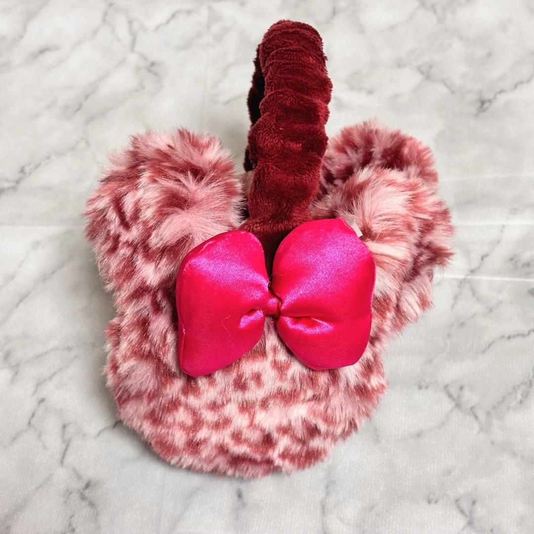 【レア】ディズニー ミニー ヒョウ柄 イヤーマフ 耳あて