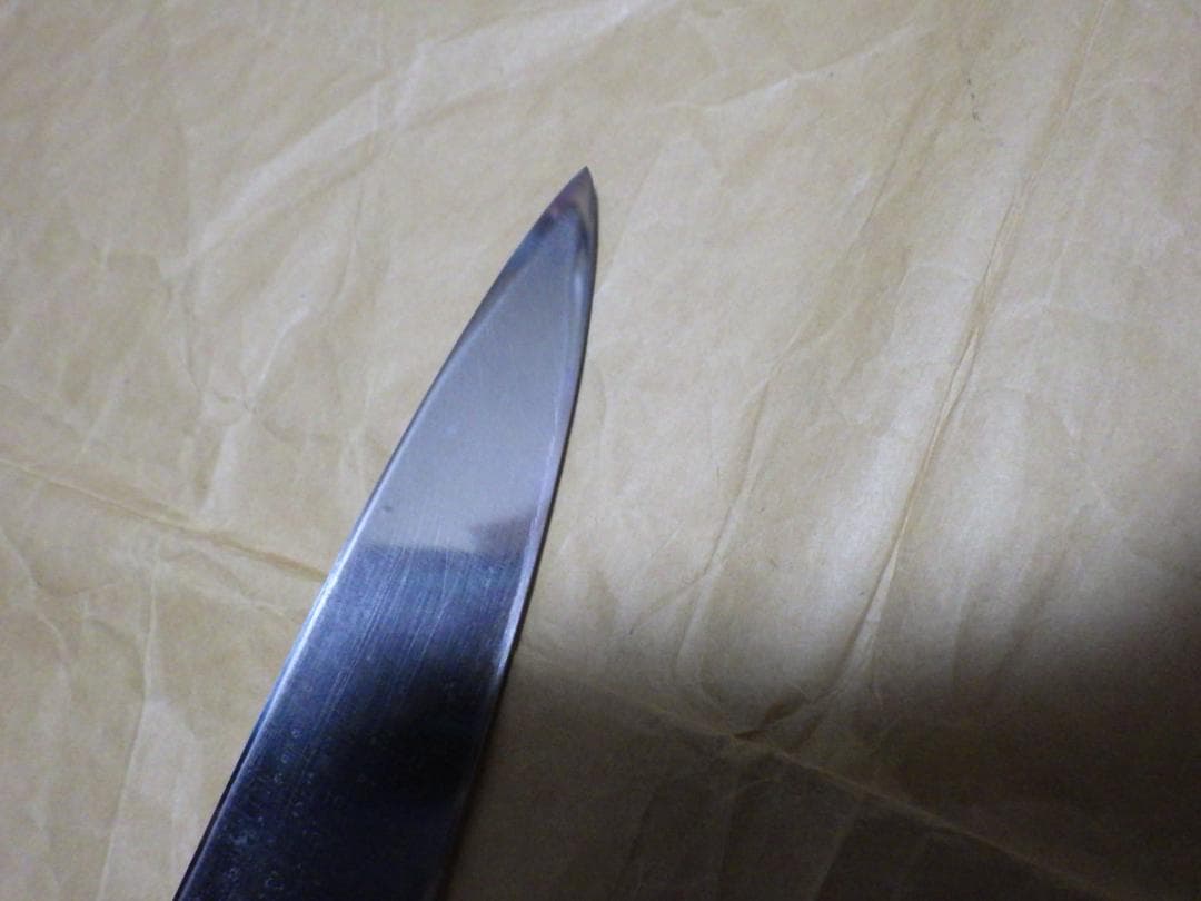 京都/有次★特製/柳刃刺身包丁刃渡尺0寸/白鋼★水牛柄・手研ぎ済み