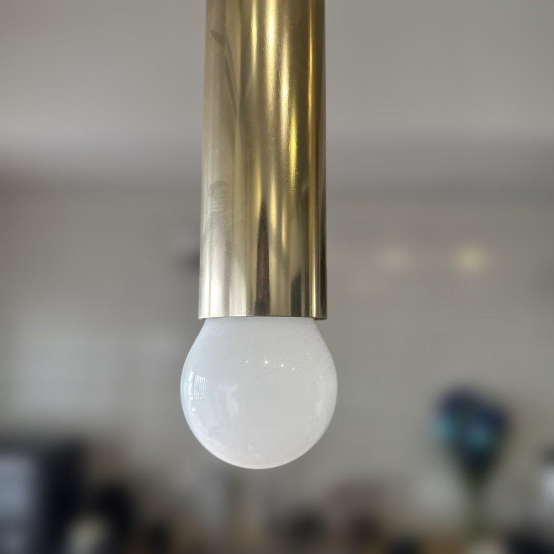 【ミッドセンチュリー】ヤマギワ ゴールド 3灯 ペンダントライト