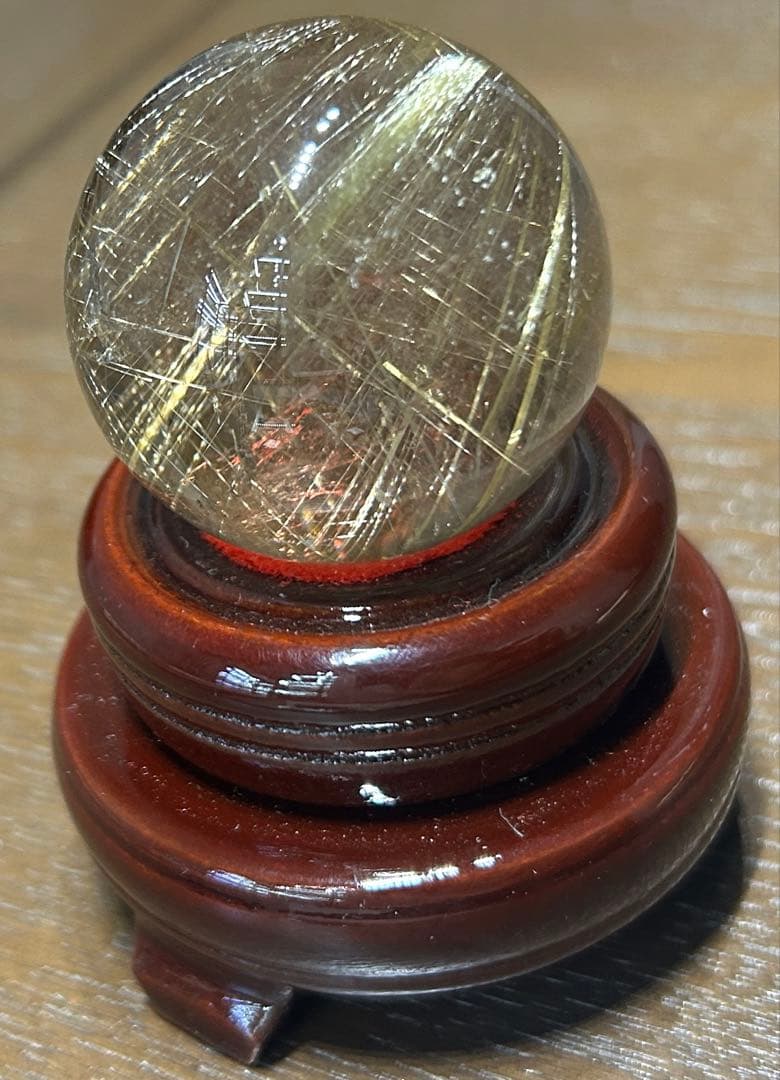 ルチルクォーツ丸玉42mm