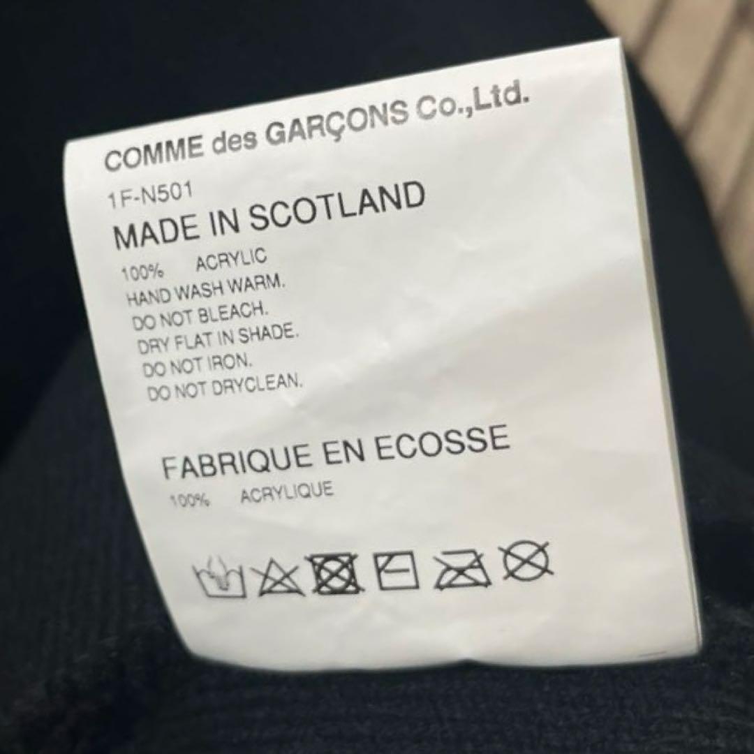 BLACK COMME des GARCONS スラッシュディテールカーディガン