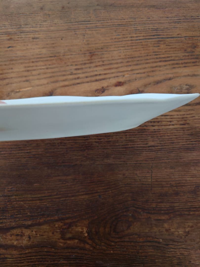 安藤雅信　オランダ四弁オーバル輪花皿 L（白マット釉）新品