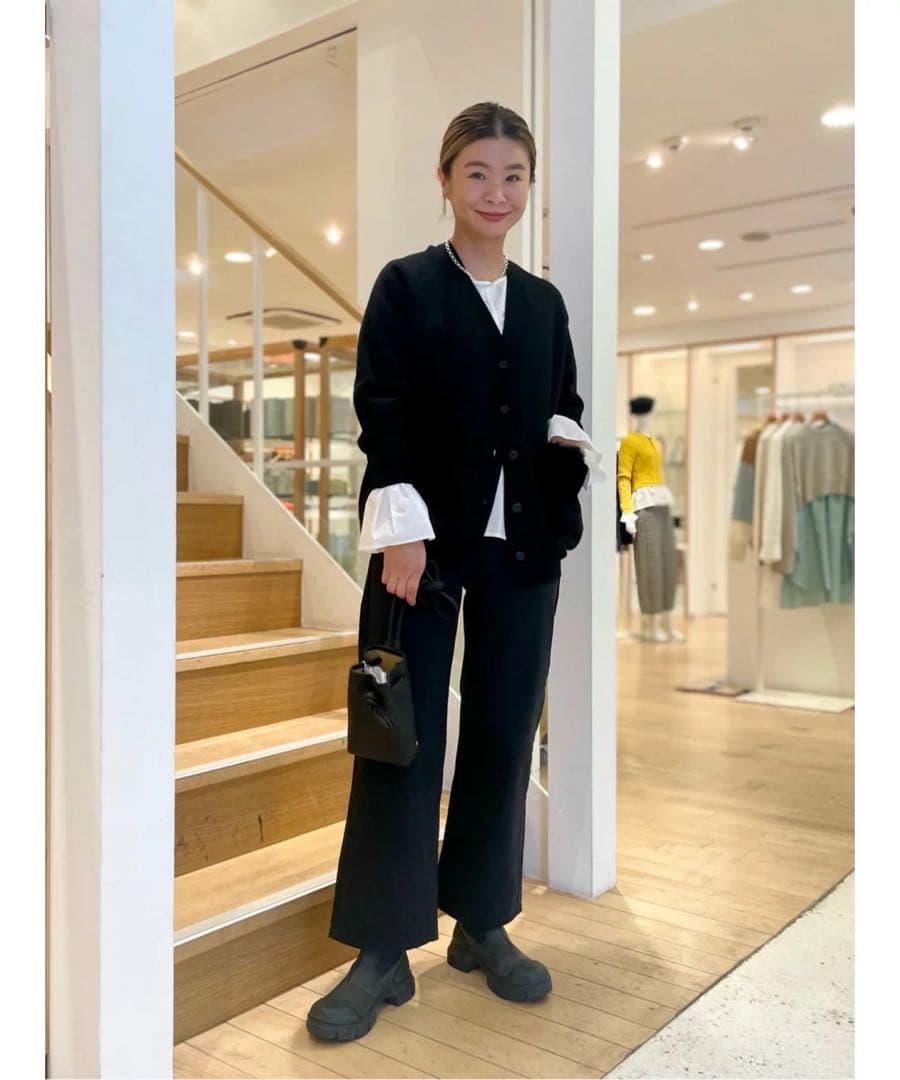 新品★ セミワイド デニムパンツ ブラック DESPRES ¥26400