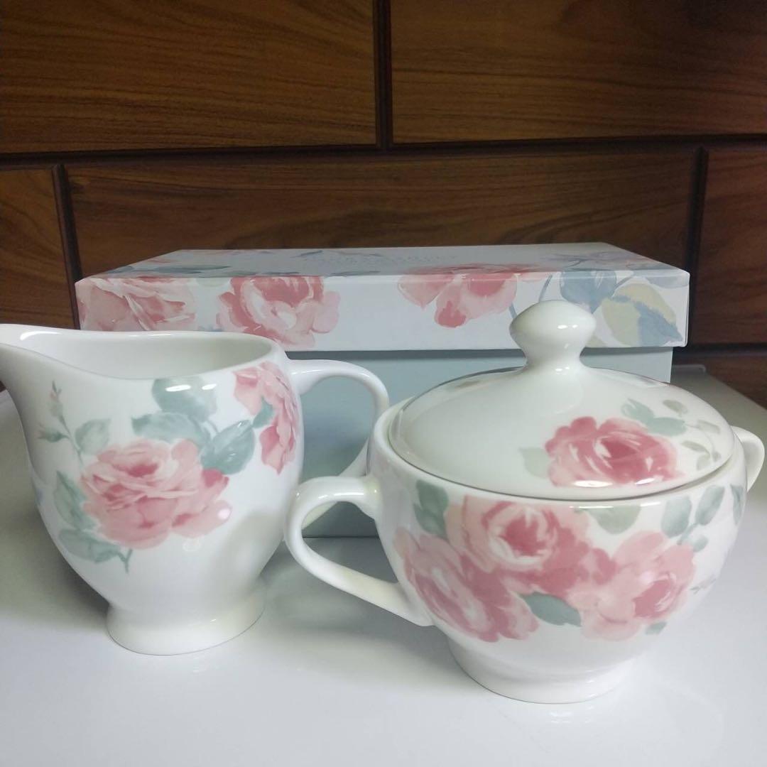 ローラアシュレイアルバティーンミルククリーマー　シュガーポット