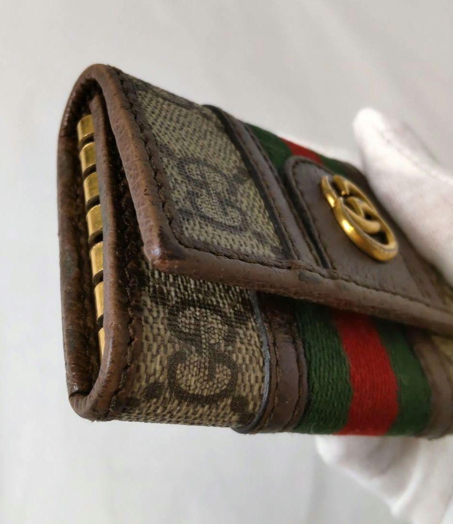 GUCCI グッチ キーケー6連 シェリーライン オフィディア603732