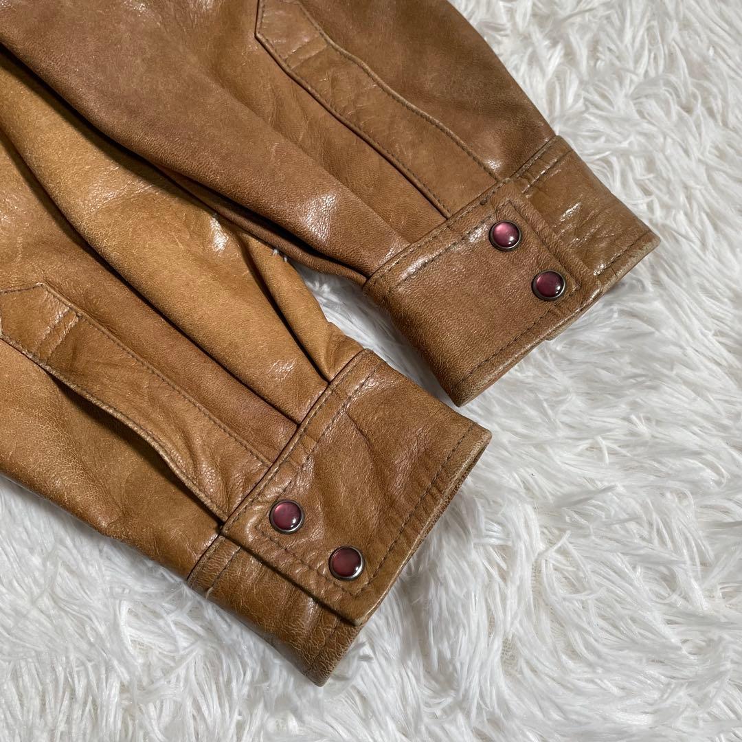 ポールスミス レッドイヤー ラムレザー シャツ ジャケット