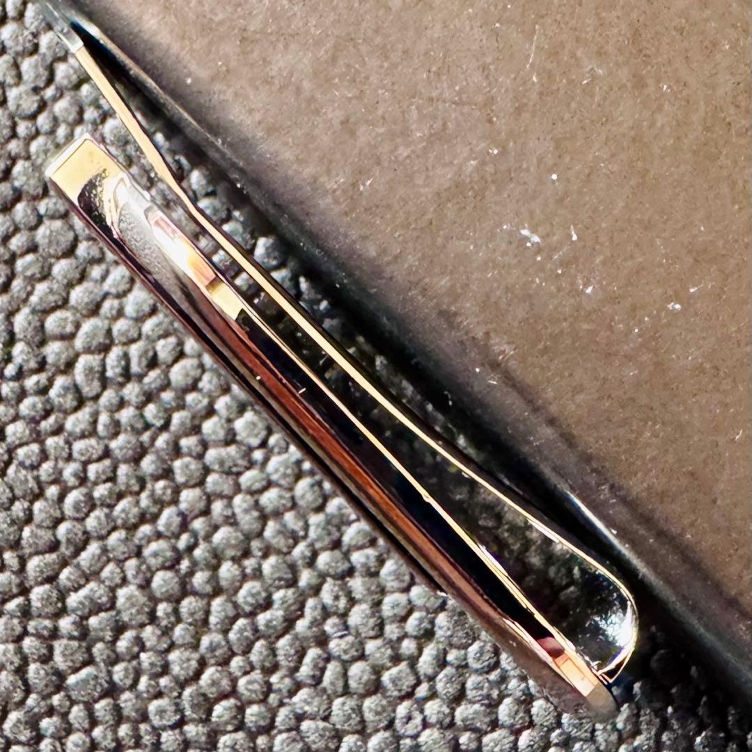 GUCCI Gロゴ マネークリップ イタリア製 メタルシルバー 付属品付き 美品